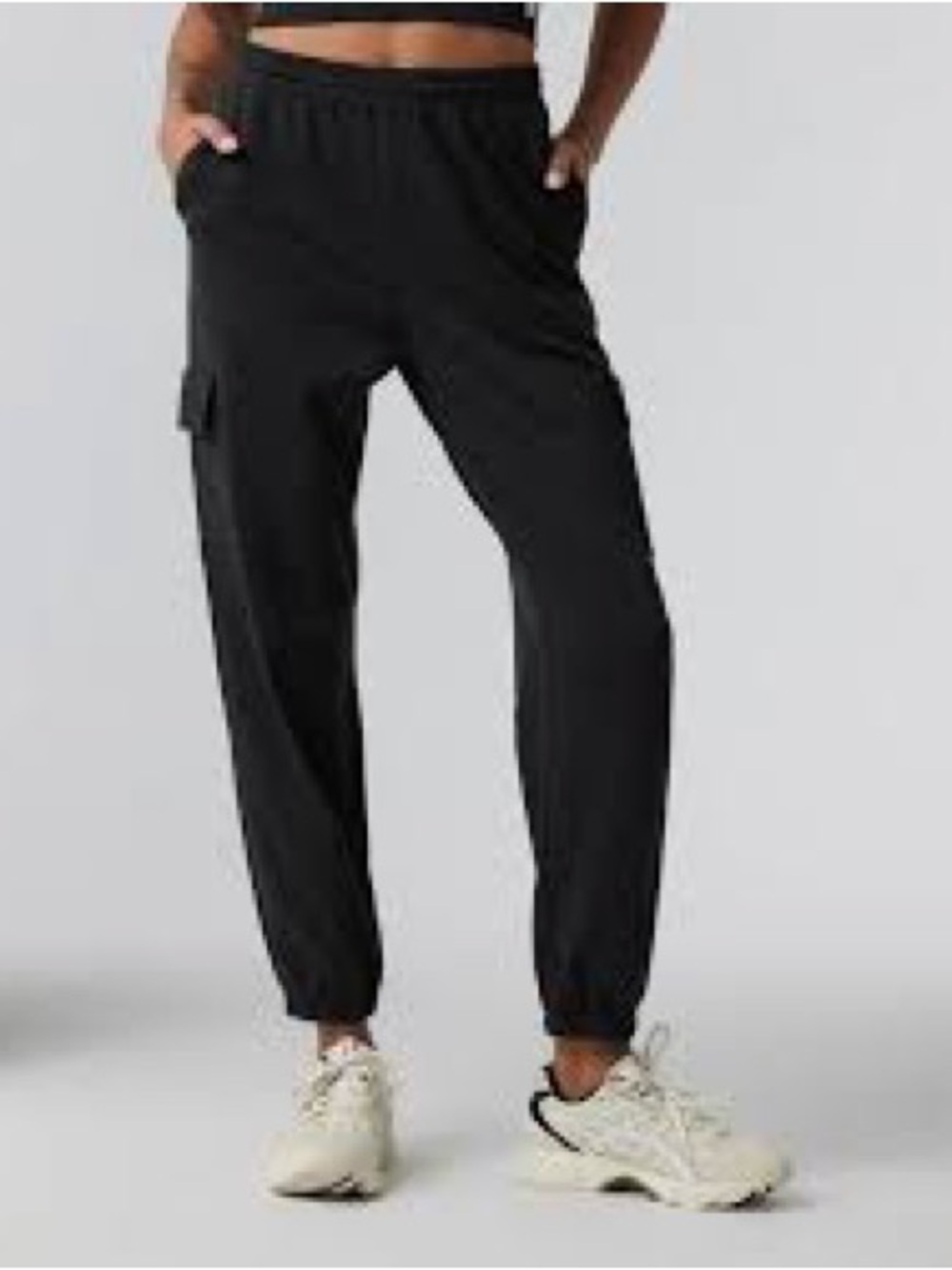Vuori Black Boyfriend Cargo Joggers